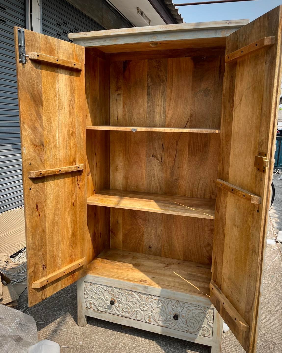 hand carved wardrobe