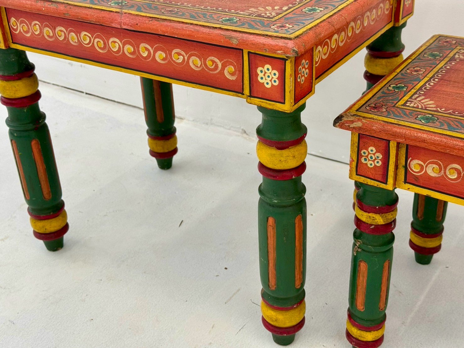 hand painted side table