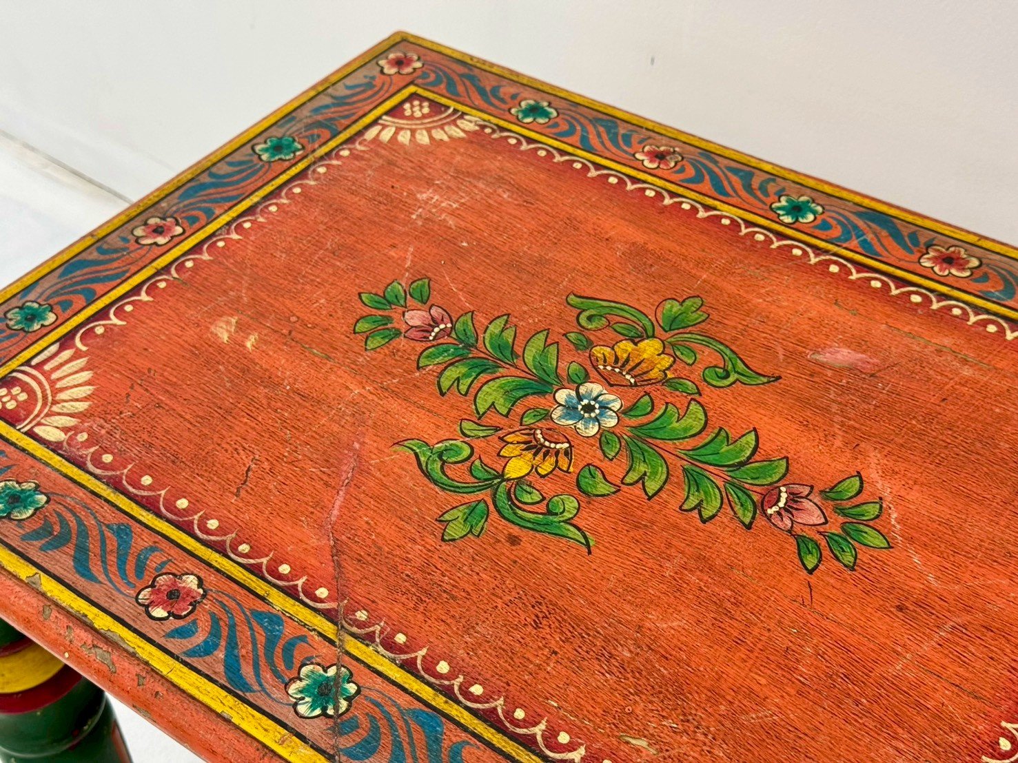 hand painted side tables
