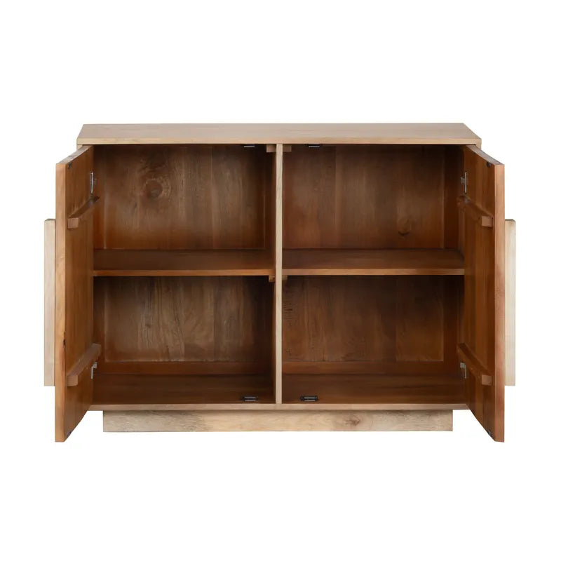  hand stained two door cabinet