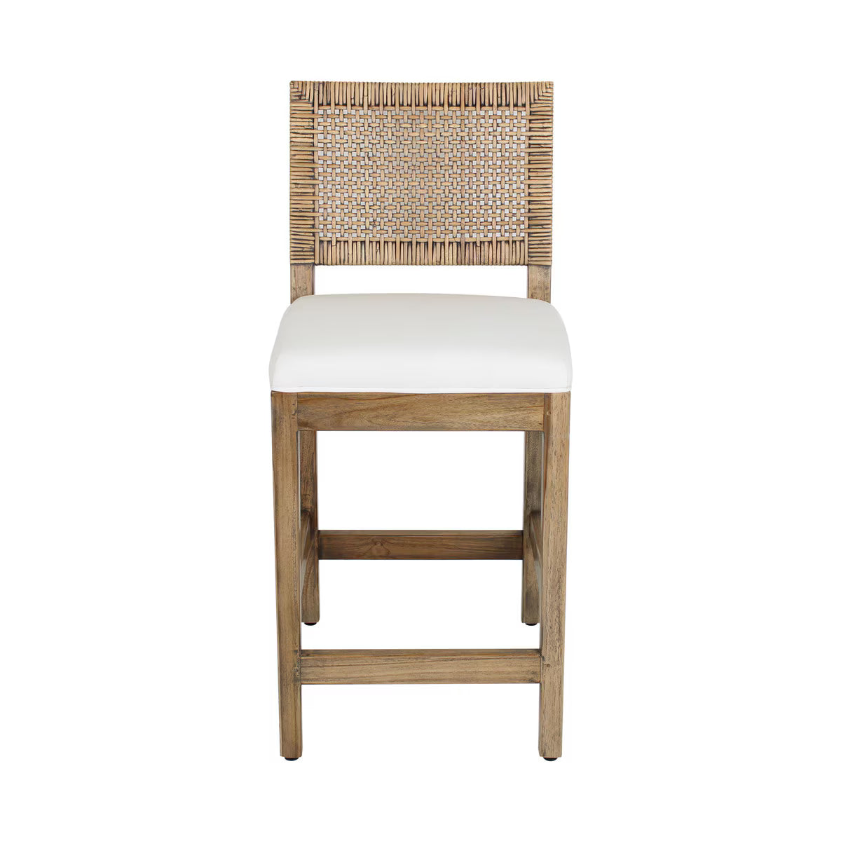 handwoven rattan counter height