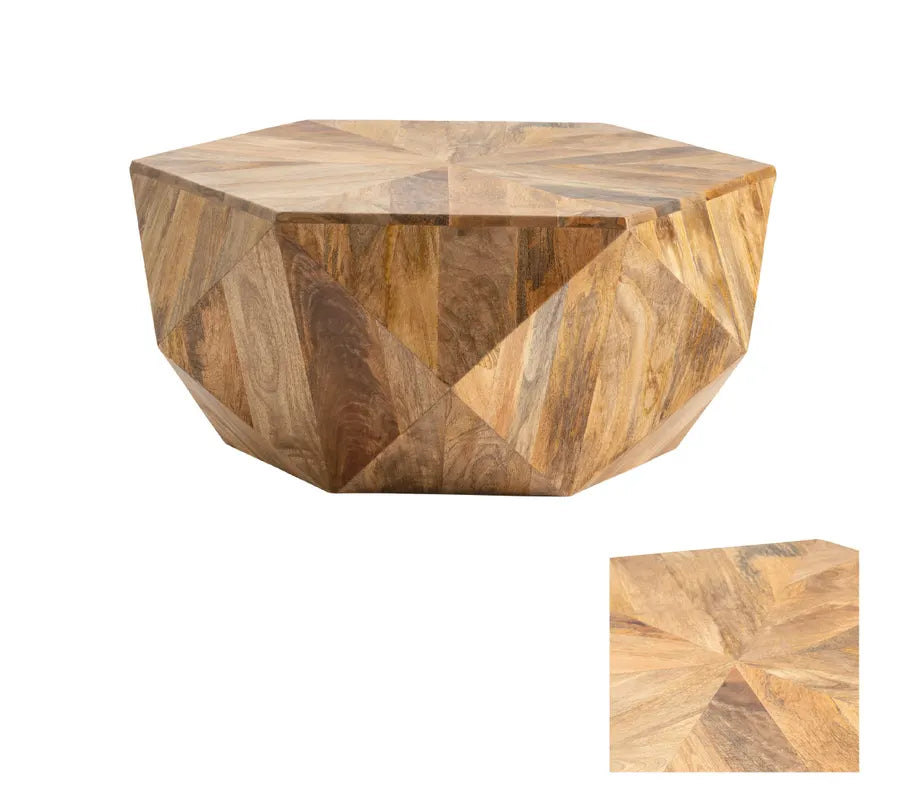 hexagon cocktail table