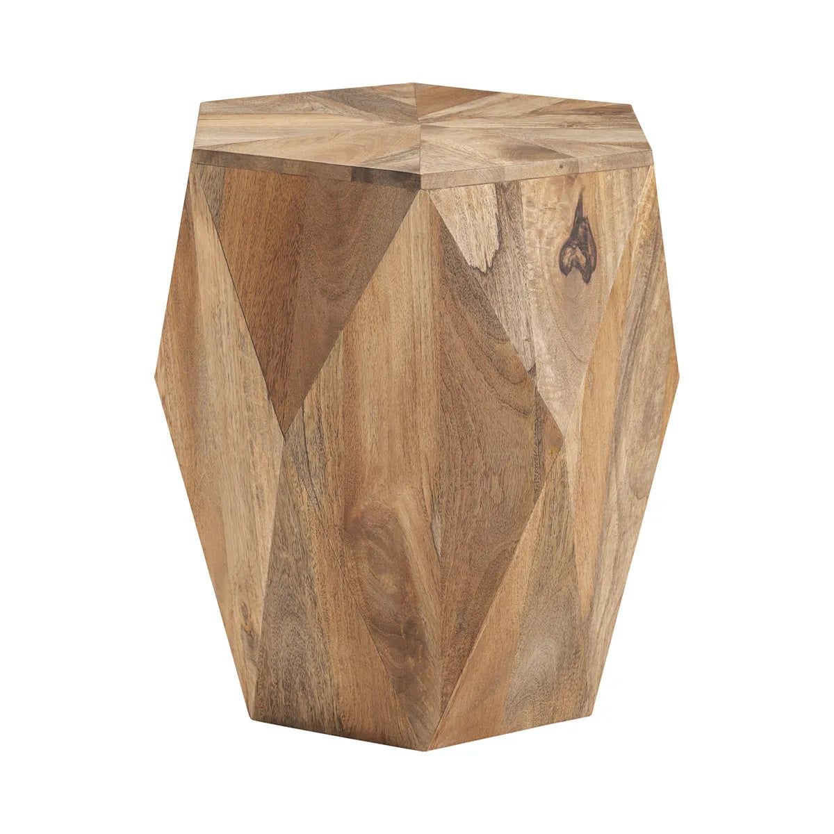 hexagon side table