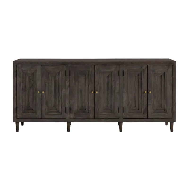 hourglass mango wood buffet