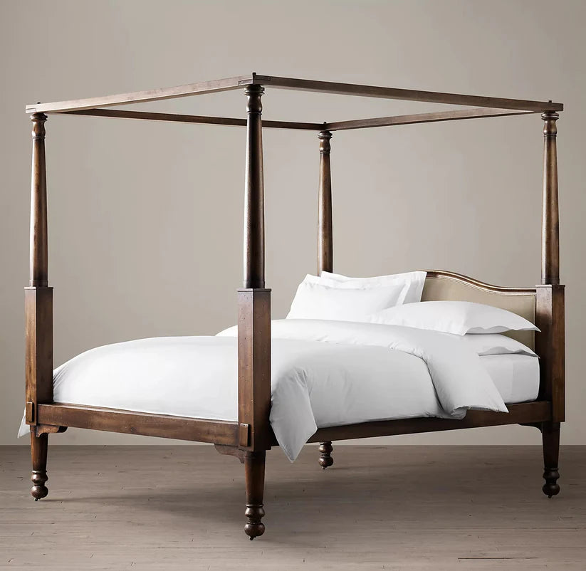 king queen calking fretwork bed