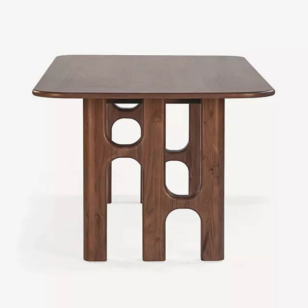 Acacia Grandeur 8-Seater Natural Wood Dining Table – Handcrafted by RIVO HOMES