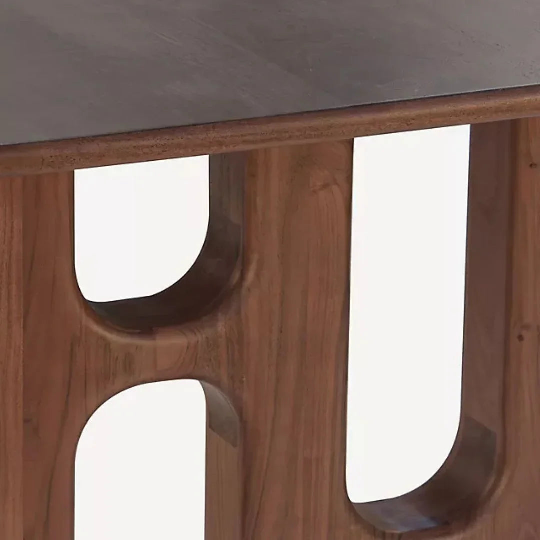 Acacia Grandeur 8-Seater Natural Wood Dining Table – Handcrafted by RIVO HOMES