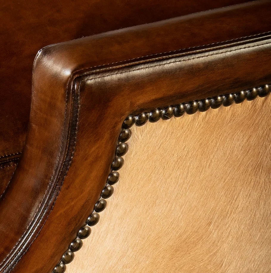 Presidio Marshal Buffalo Leather 3-Seater Sofa – Supreme Comfort by RIVO HOMES