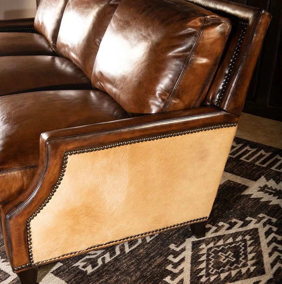 Presidio Marshal Buffalo Leather 3-Seater Sofa – Supreme Comfort by RIVO HOMES