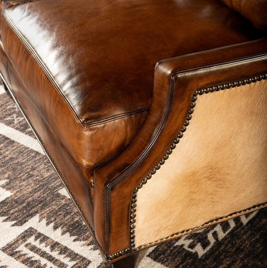Presidio Marshal Buffalo Leather 3-Seater Sofa – Supreme Comfort by RIVO HOMES