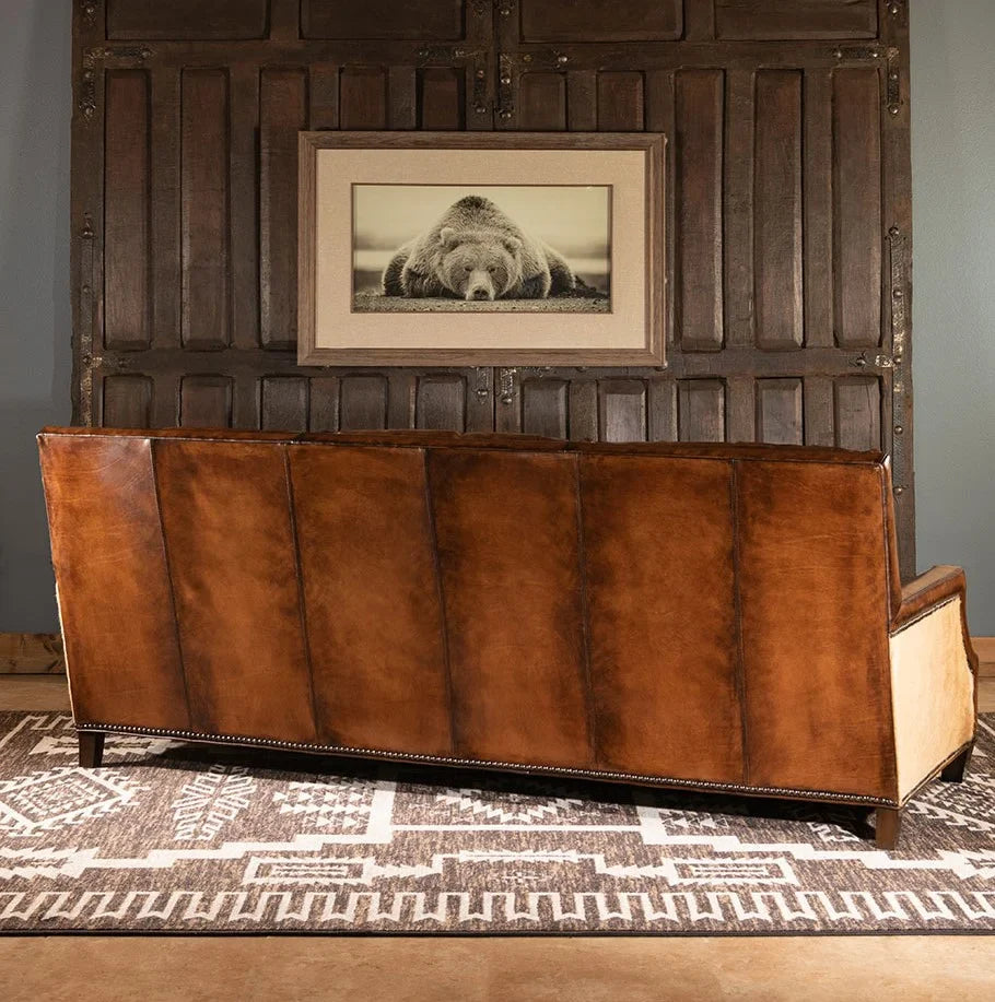Presidio Marshal Buffalo Leather 3-Seater Sofa – Supreme Comfort by RIVO HOMES