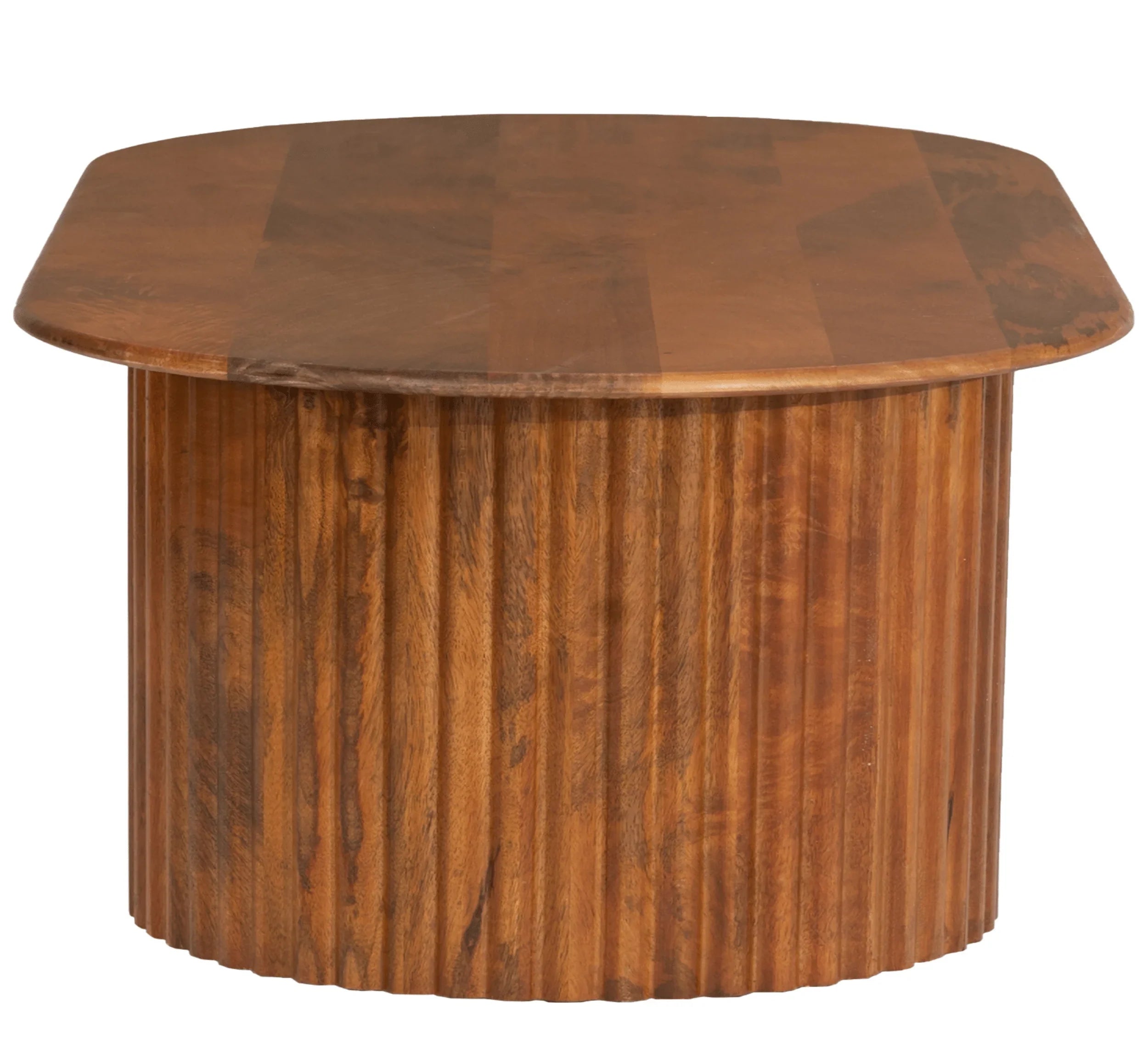 Solid Mango Wood Center Table – Walnut & Honey Finish Options, Handcrafted by RIVO HOMES