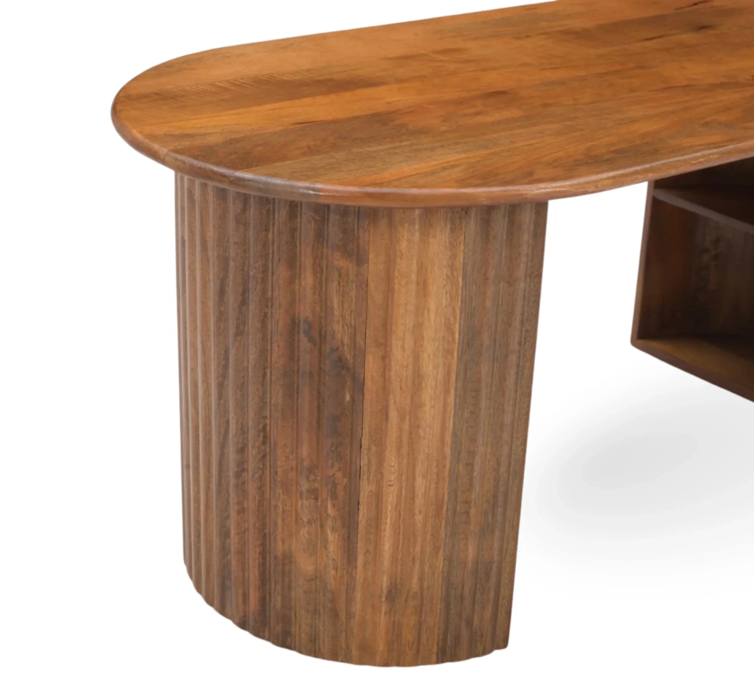 Solid Mango Wood Center Table – Walnut & Honey Finish Options, Handcrafted by RIVO HOMES