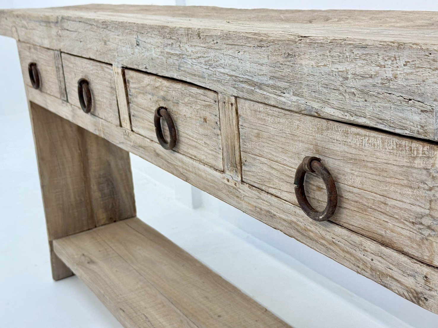 light bleached console table