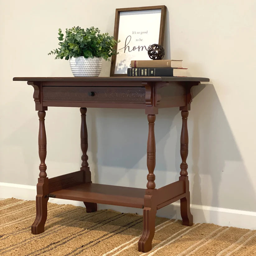 light walnut bedside table