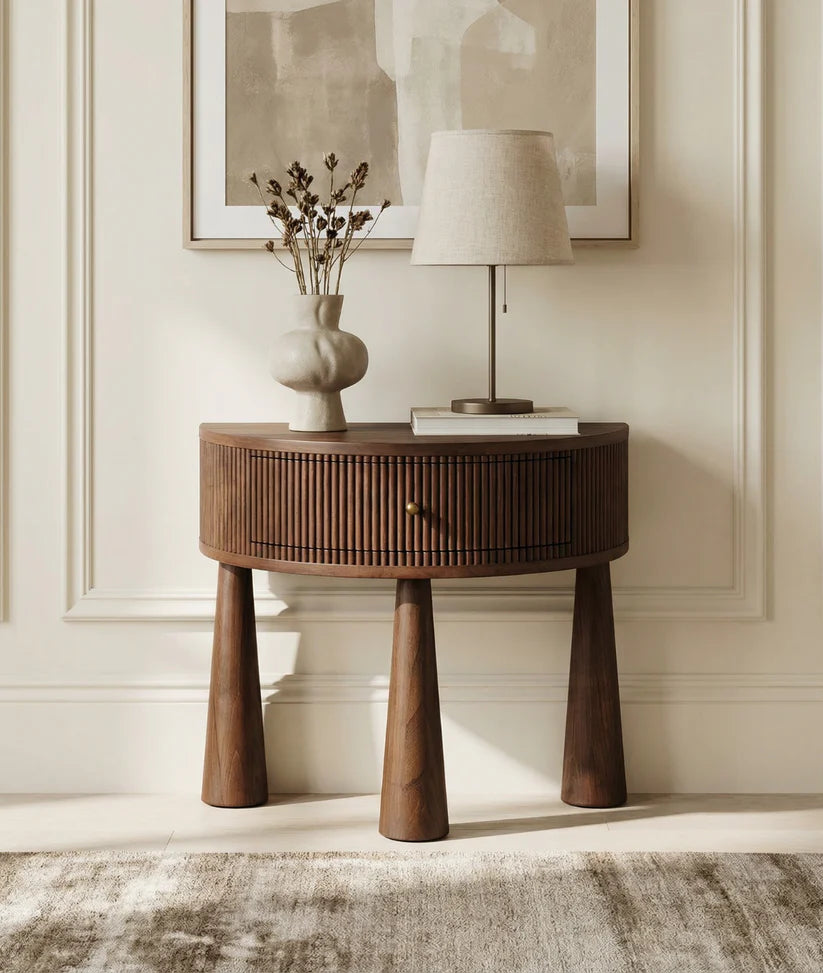 light walnut nightstand