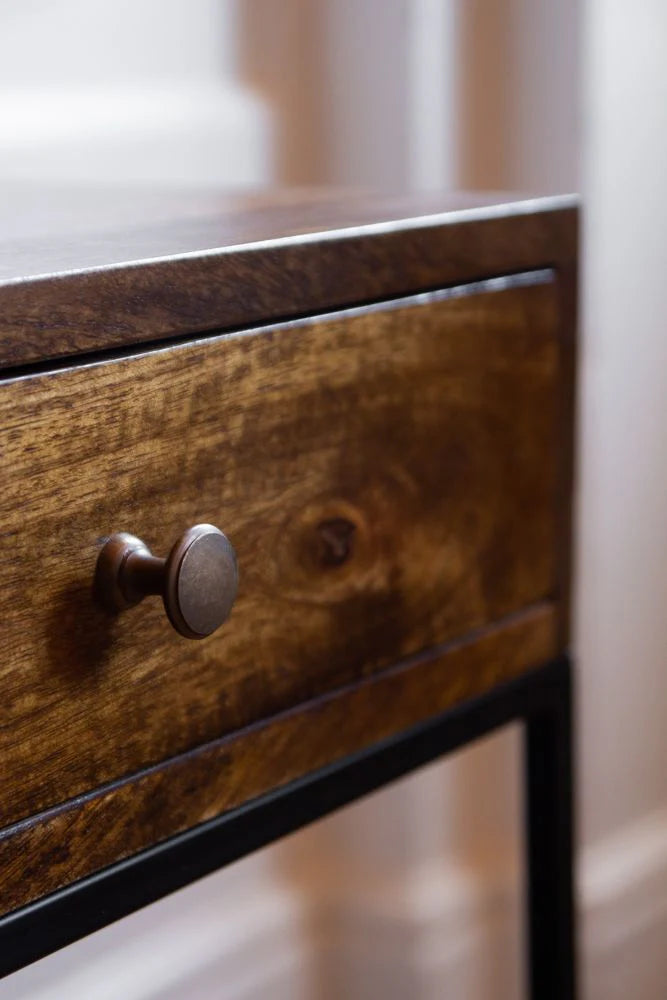 light walnut nightstand drawers