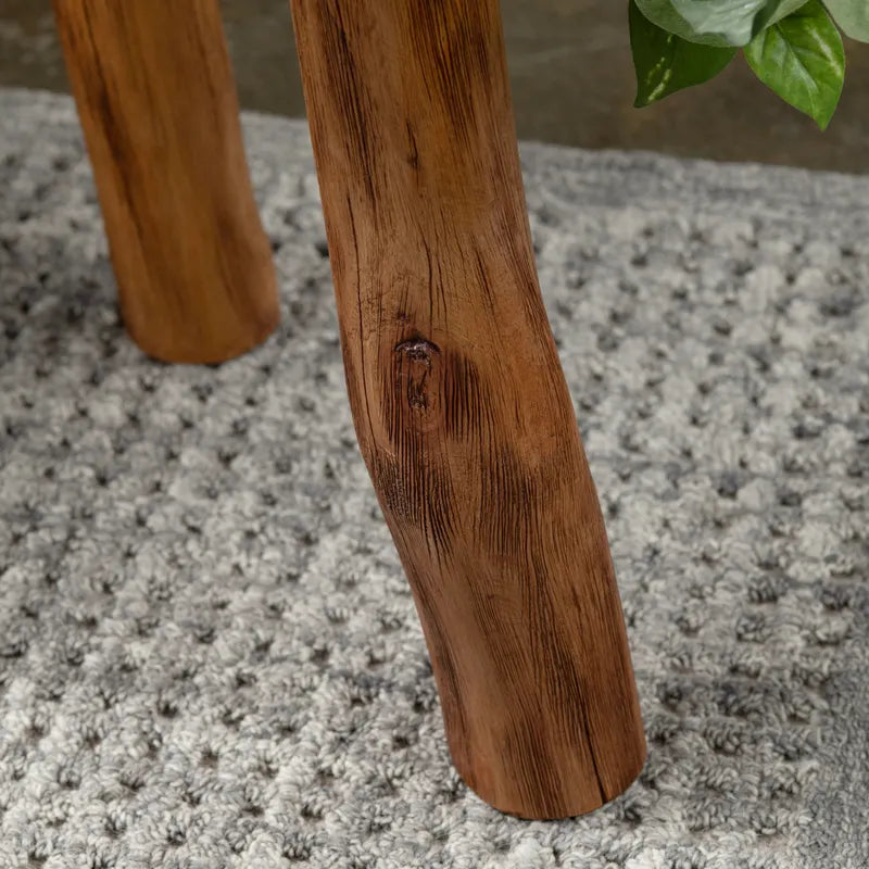live edge side table