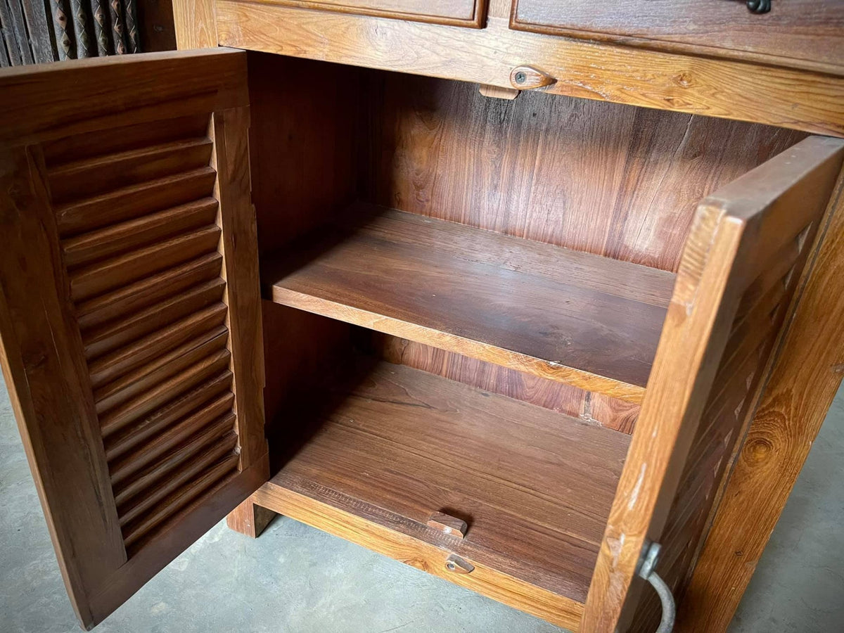  louvered storage cabinet