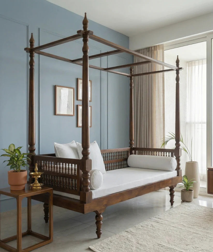 luxurious guest bed