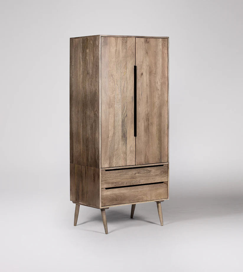 mango natural finish wardrobe