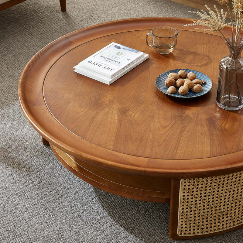 mango rattan coffee table