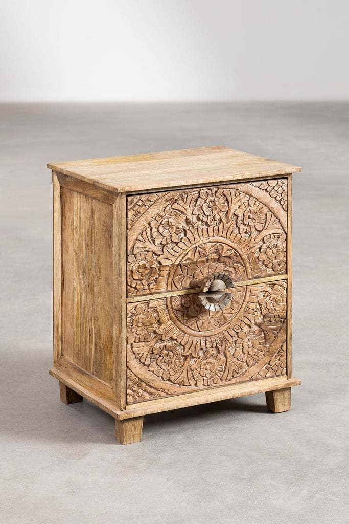 mango solid wood nightstand