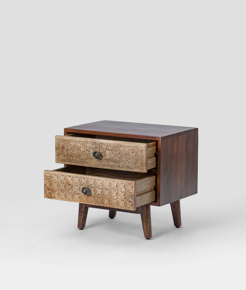 mango solid wood nightstand