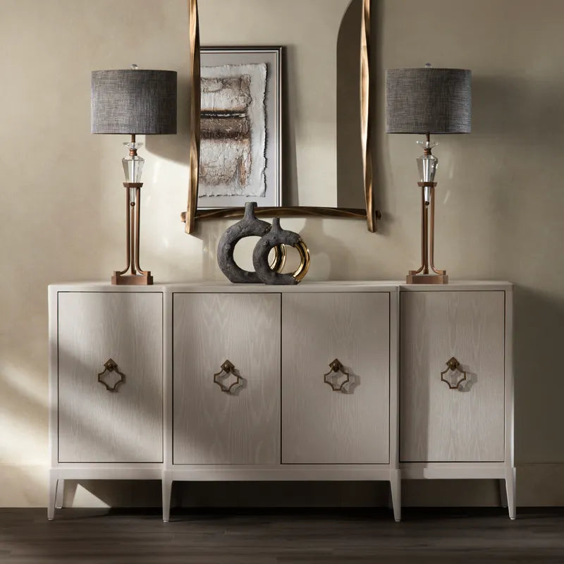 mango wood beige sideboard