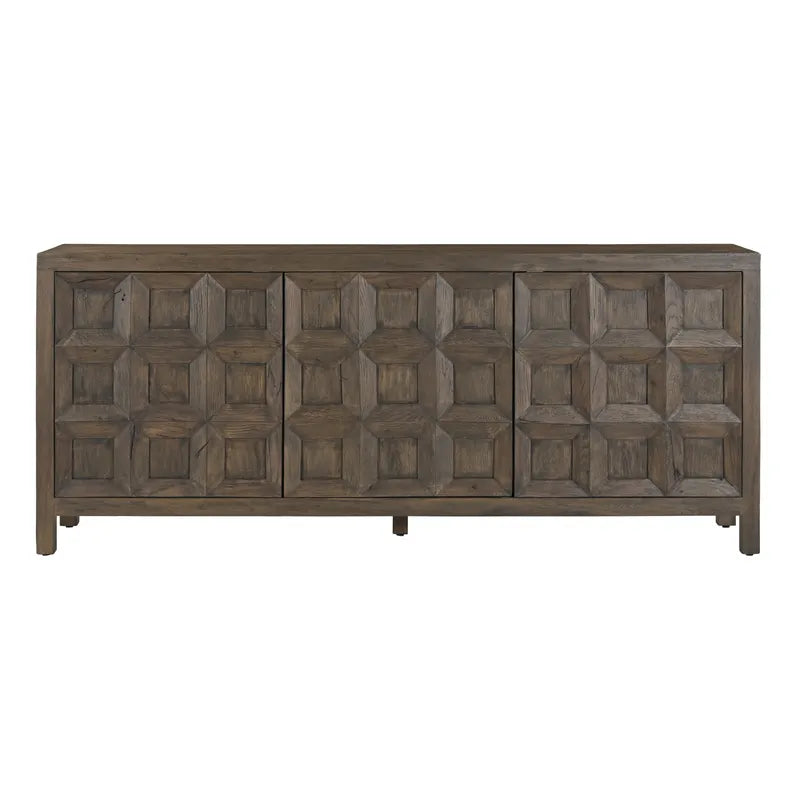 mango wood brown stain buffet