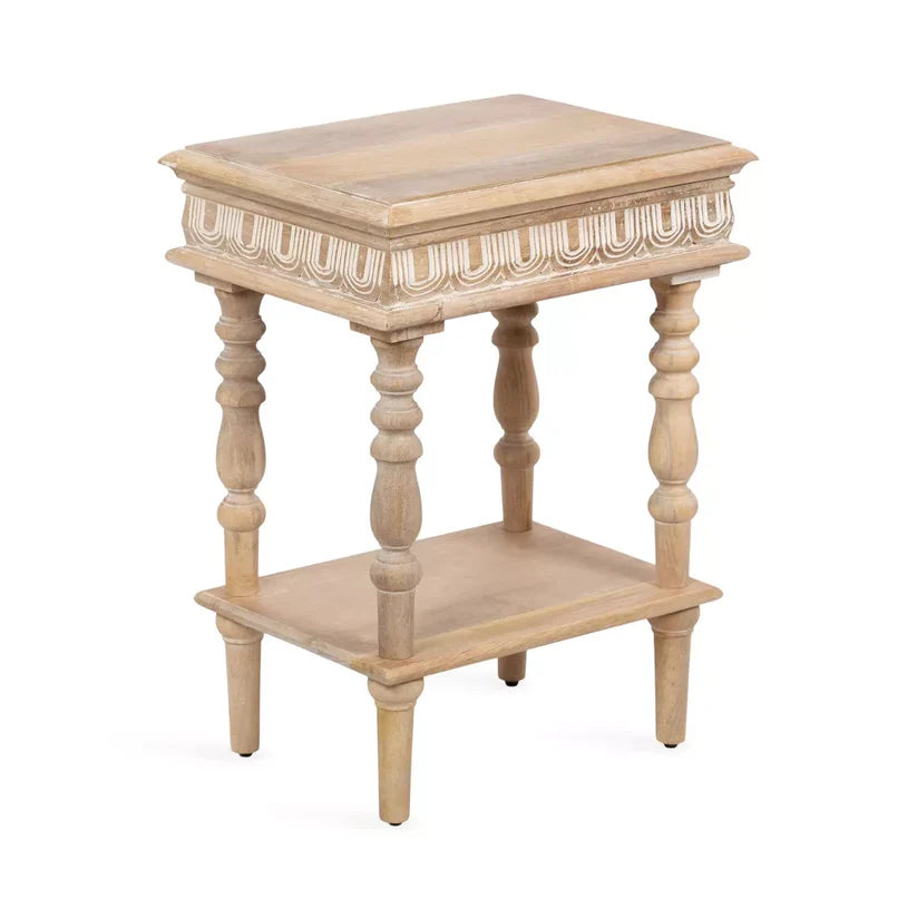  mango wood carving table