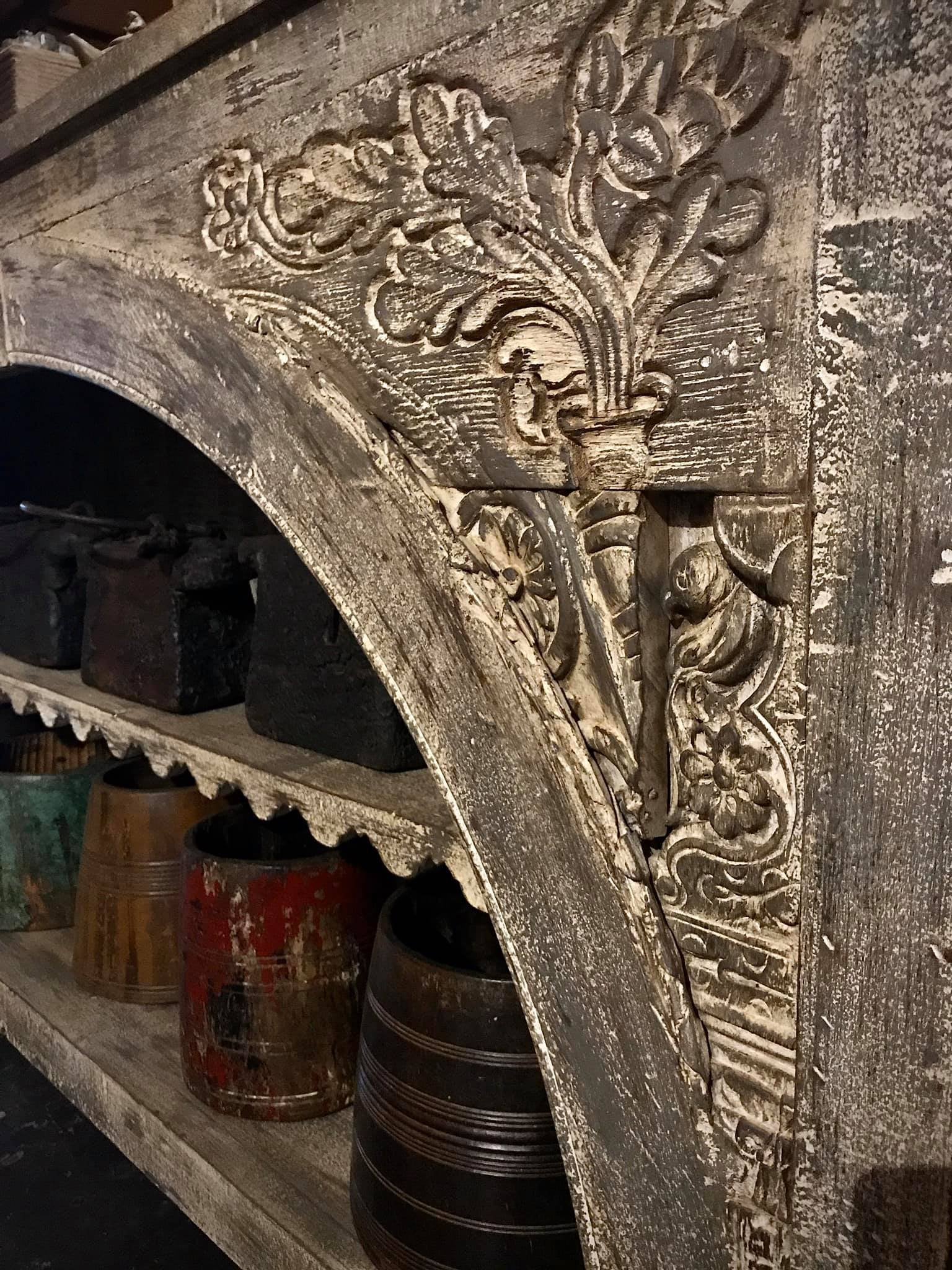 mango wood console