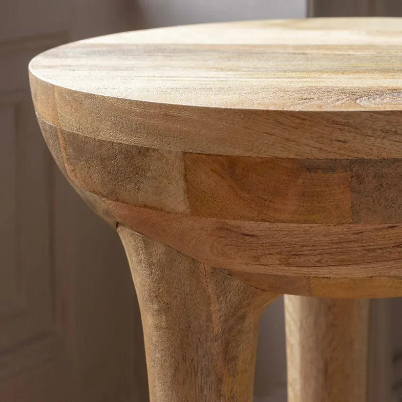 mango wood end table