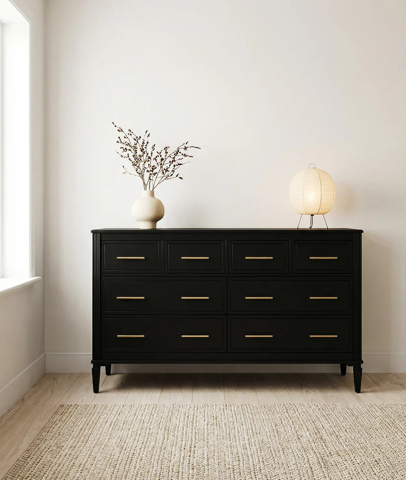 mango wood fluting sideboard