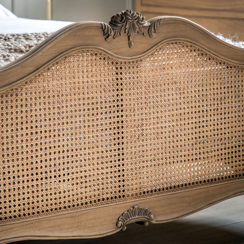 mango wood headboard bed