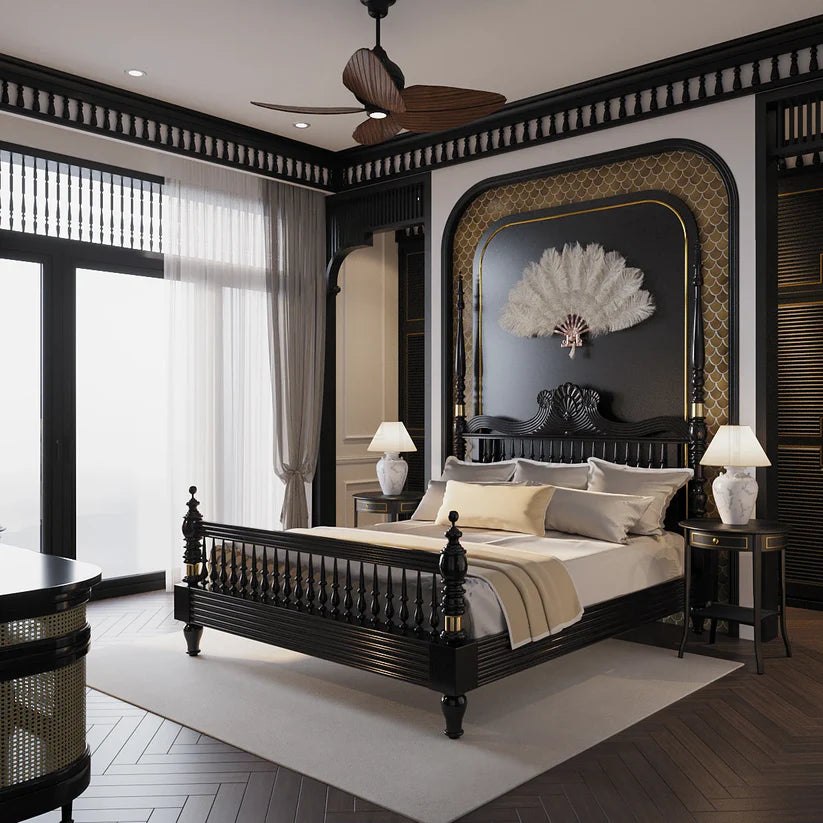  mango wood king bed