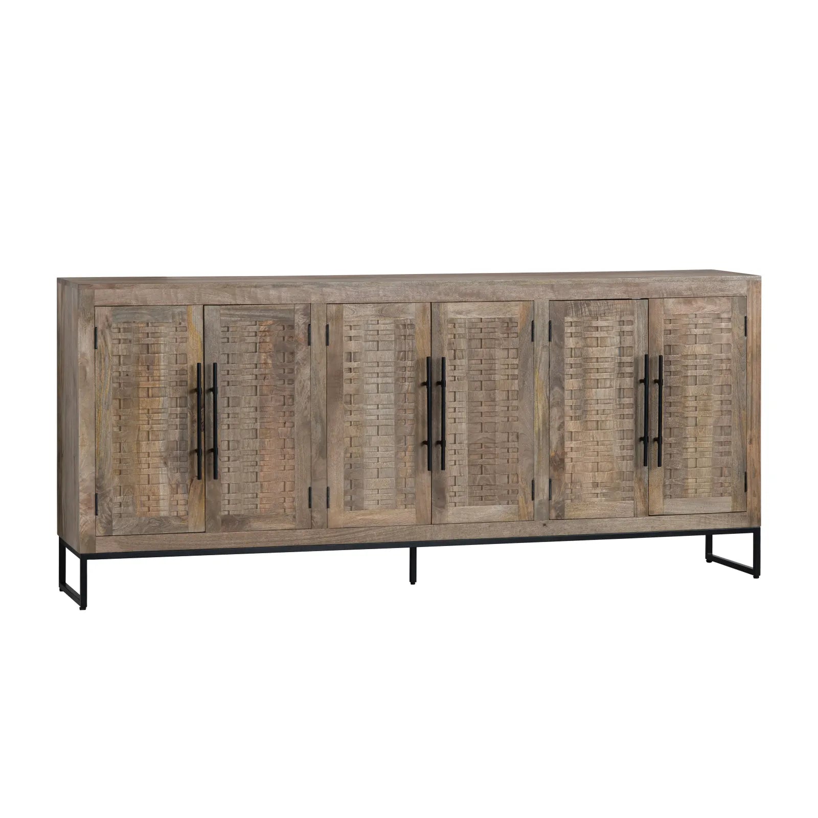 mango wood metal buffet