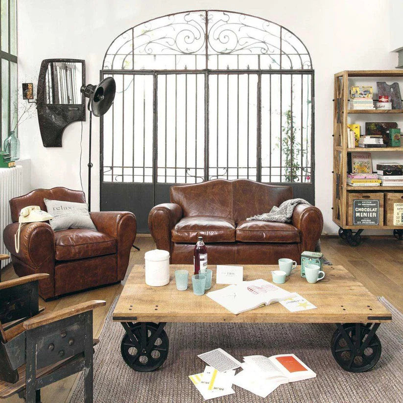 mango wood mobile coffee table