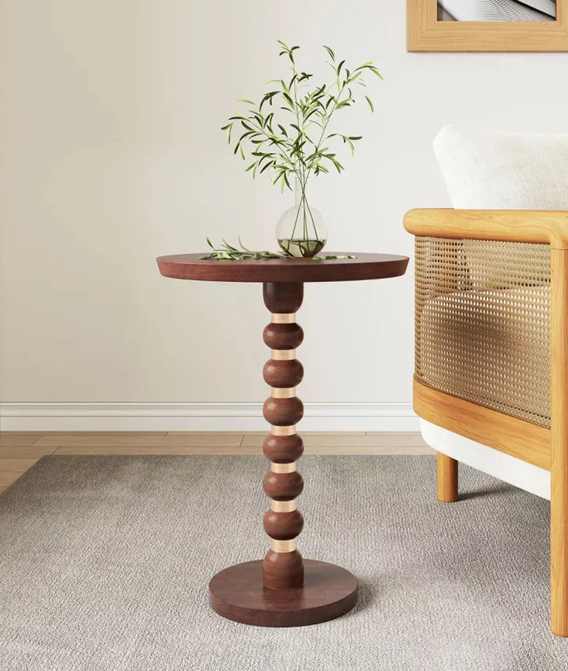 mango wood pedestal table