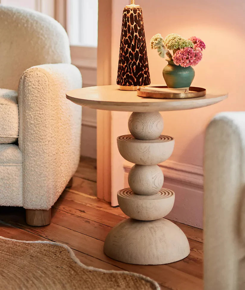mango wood side end tables