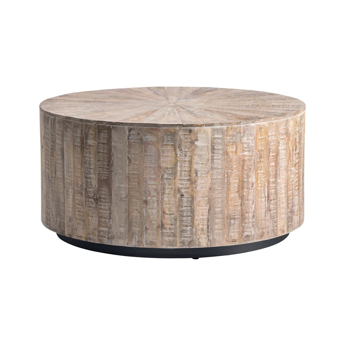 mango wood whitewashed coffee table