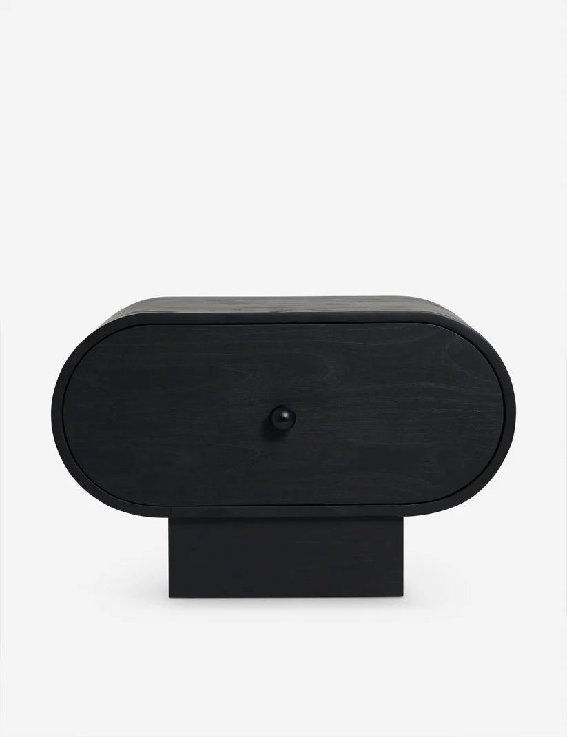 matt black nightstand