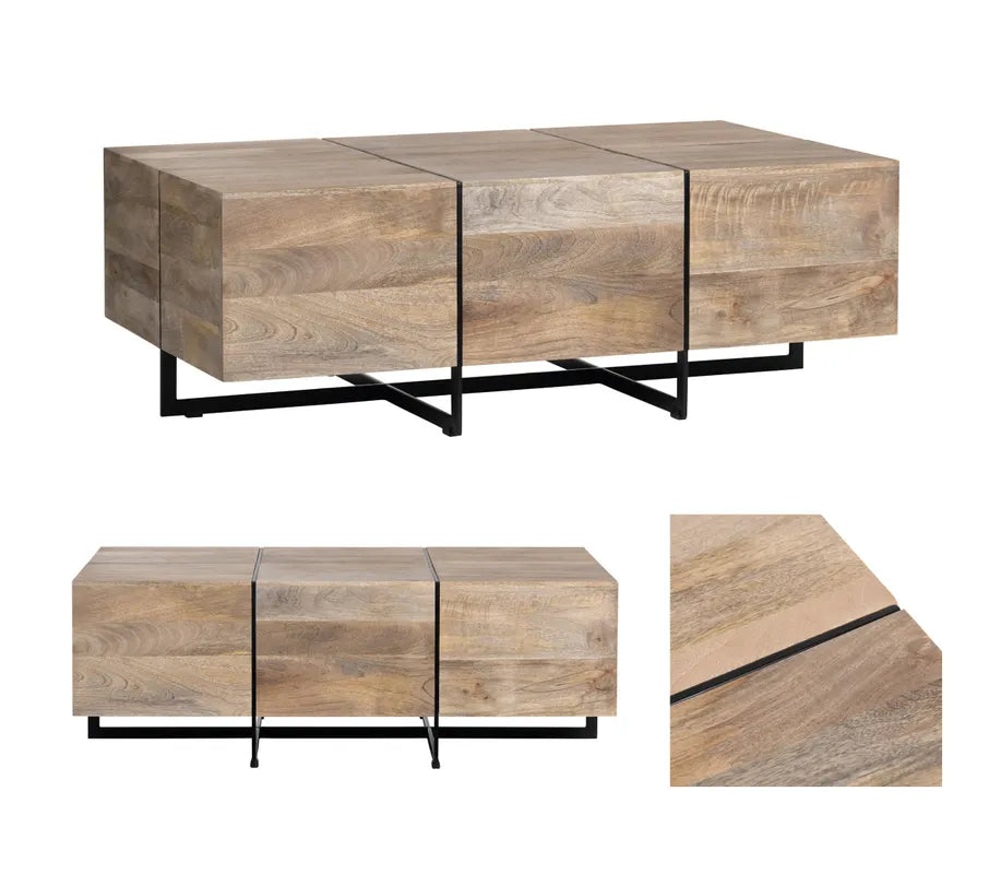 metal inlay coffee table