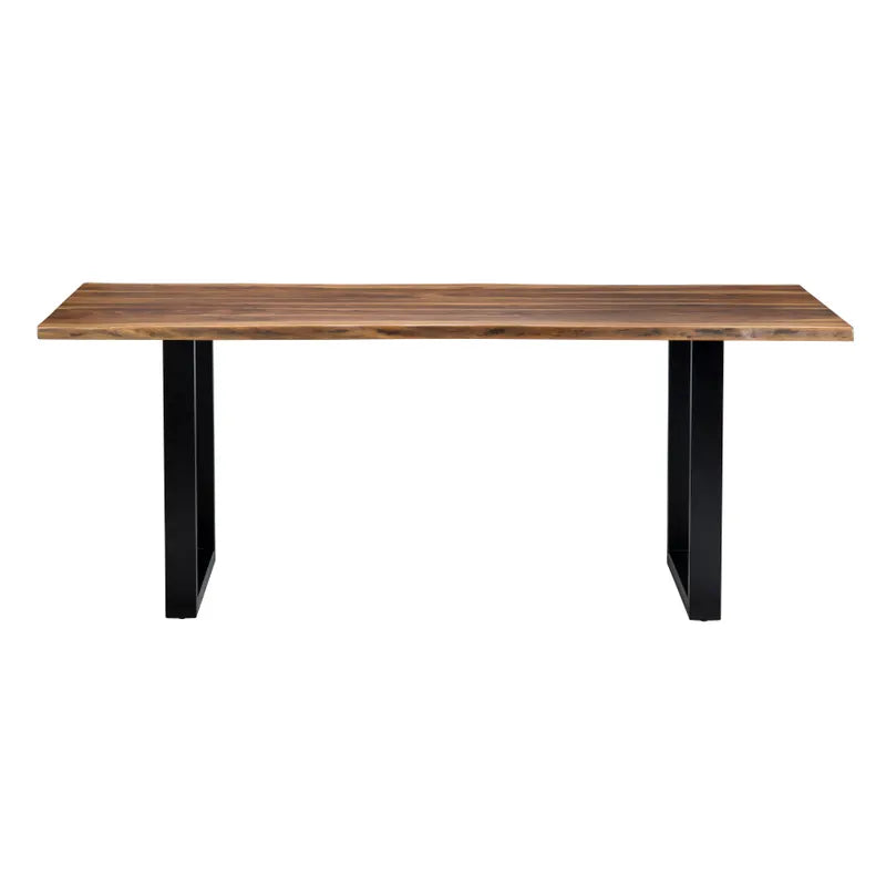 modern brown dining table