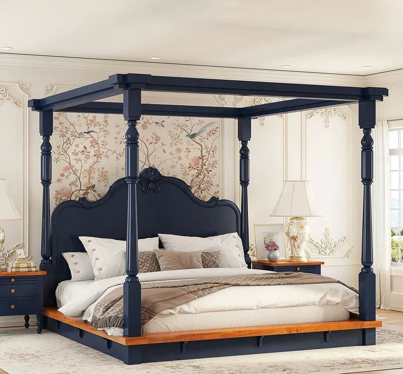 modern classic poster bed
