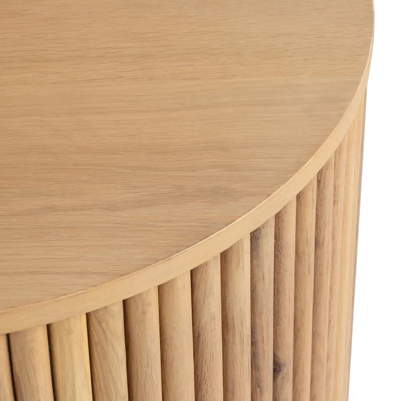 modern drum side table