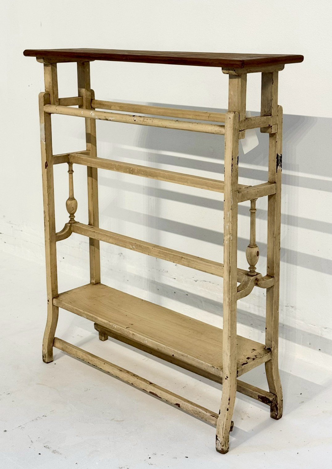 Multi Tier Display Rack Table – Tall Rack Console Table with Two-Tone Finish W84 x D24 x H100 cm - RIVO HOMES