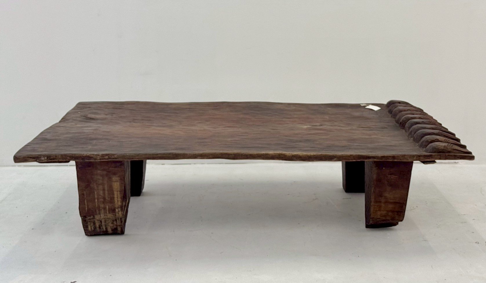 Mythical Carved Center Table – Antique Center Table with Hand-Carved Naga Motifs W228 x D117 x H59 cm - RIVO HOMES