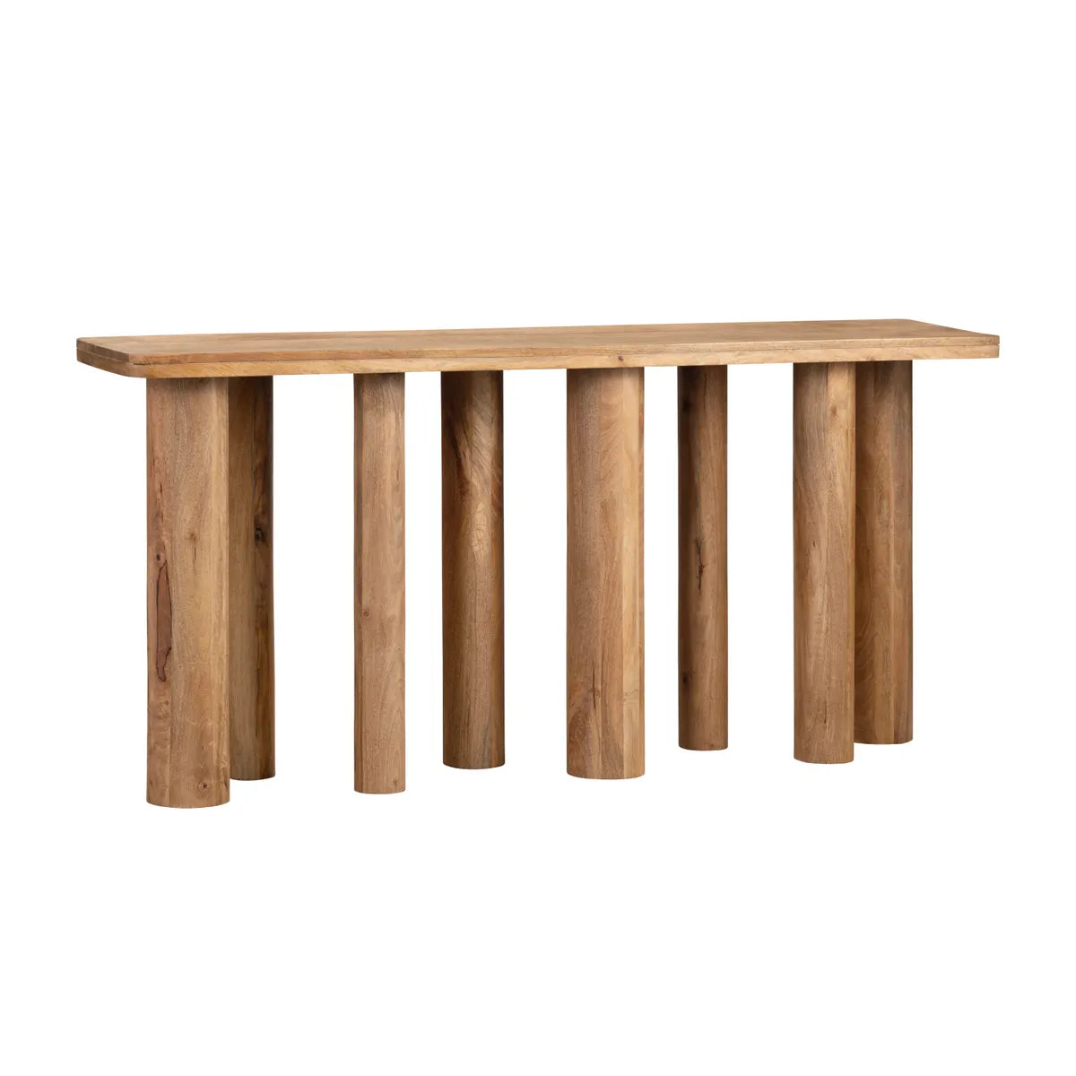 natural console table