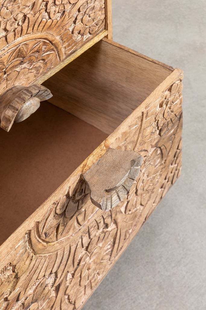  natural finish bedside